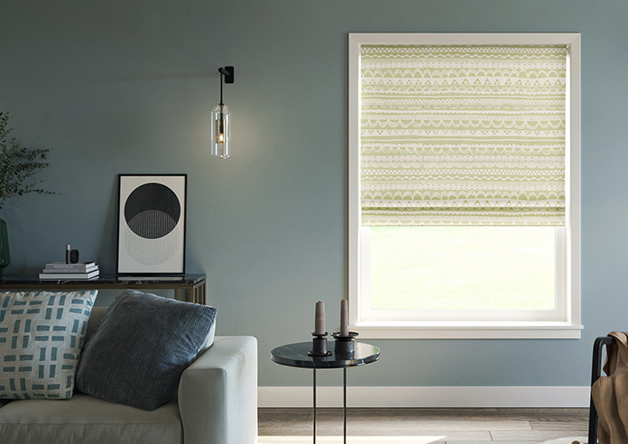 Bohemian, Sage - Twist&Fit Roman Blind - Image 3